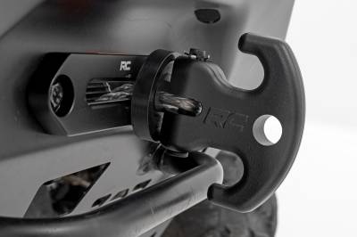 Rough Country Suspension Systems - Rough Country Multifunction Aluminum UTV Winch Cleat Hook Black RS177B