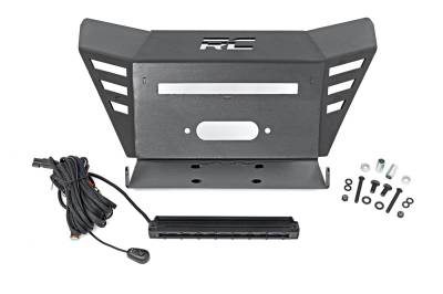 Rough Country Suspension Systems - Rough Country Front Winch Mount Kit Black for Honda Pioneer 520 92078