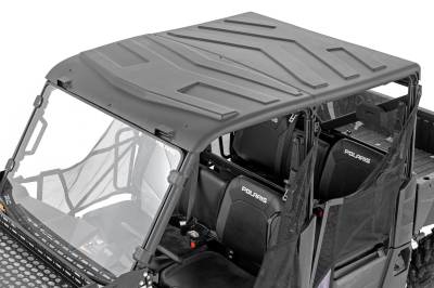 Rough Country Suspension Systems - Rough Country 79214211 Molded UTV Roof Panel Black for Polaris Ranger 1000 Crew