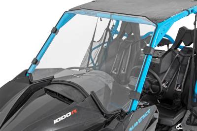 Rough Country Suspension Systems - Rough Country Front UTV Full Windshield for Can-Am Maverick/Max 98131830