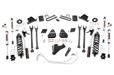 Rough Country Suspension Systems - Rough Country 56558 6" 4-Link Lift Kit for 11-14 F250 Super Duty Diesel 4WD