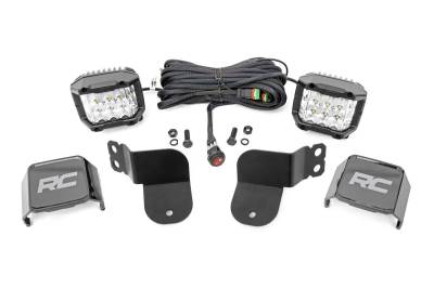 Rough Country Suspension Systems - Rough Country 93023 A-Pillar 3" LED Pod Ditch Light Kit for Polaris General