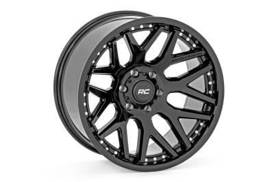 Rough Country Suspension Systems - Rough Country 95201812 95 Series Wheel 20x10 6x5.5 -18mm Black Gloss