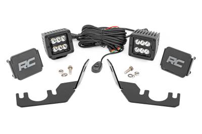 Rough Country Suspension Systems - Rough Country Rear Cab Mount 2" LED Pod Light Kit for Kawasaki Teryx 94006