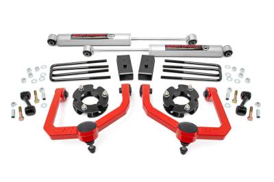 Rough Country Suspension Systems - Rough Country 3" Suspension Lift Kit for 04-24 Nissan Titan 83430RED