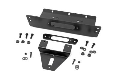 Rough Country Suspension Systems - Rough Country Front Winch Mount Kit Black for Polaris Ranger 800 XP 93164