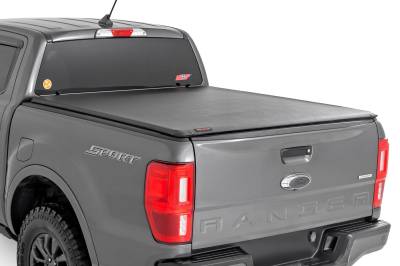 Rough Country Suspension Systems - Rough Country Soft Roll-up Vinyl Tonneau Cover 19-24 Ford Ranger 5' 42219500