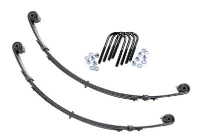 Rough Country Suspension Systems - Rough Country Front Leaf Spring Kit for 4" Lift for Jeep Wrangler YJ 8063Kit