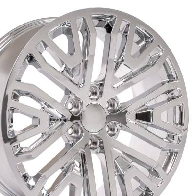 OE Wheels LLC - OE Wheels CV37 22x9 6x5.5 28mm Chrome CV37-22090-6550-28C