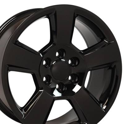 OE Wheels LLC - OE Wheels CV76-20090-6550-27B CV76 20x9 6x5.5 27mm Black