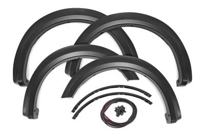 Rough Country Suspension Systems - Rough Country S-F20911A-RCGB Sport Fender Flares Black for 21-24 Ford F150