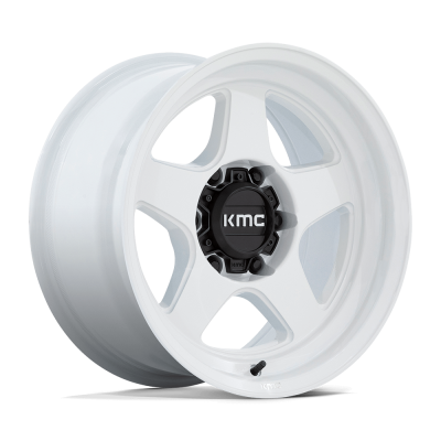 KMC - KMC Wheels KM728 LOBO 17x8.5 6x5.5 -10mm Gloss White KM728WX17856810N