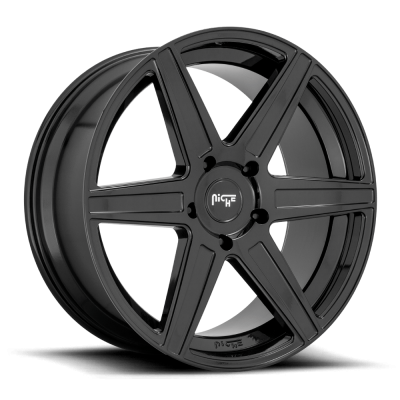 Niche 1PC - Niche Wheels M237 CARINA 24x10 5x5.5 25mm Gloss Black M2372400B4+25