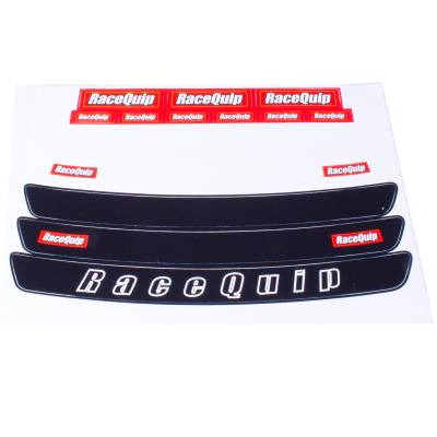 Racequip - RaceQuip 200111RQP Helmet Visor Strip Decal Sheet 5 Designs