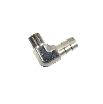 Nitrous Express - Nitrous Express 16105 1/4 NPT x 3/8 90 HOSE BARB FITTING