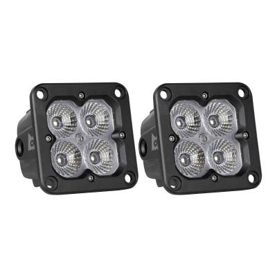 ARC Lighting - ARC Lighting Concept Series 3" LED Square Pod Light PAIR Clear-Fog Beam 41142