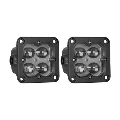 ARC Lighting - ARC Lighting Concept Series 3" LED Square Pod Light PAIR Clear-Fog Beam 41112
