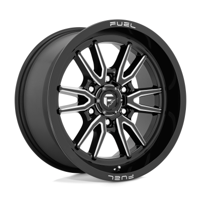 Fuel 1PC - Fuel Off Road D76118909450 D761 CLASH 18x9 6x120 1mm Gloss Black/Milled