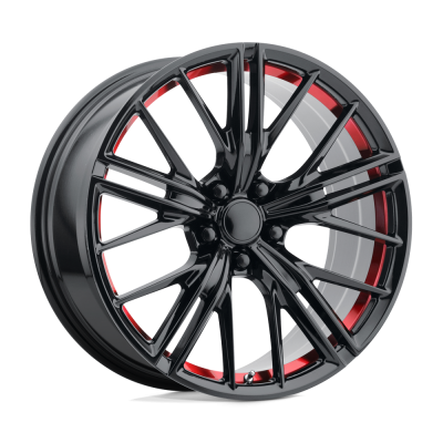 Performance Replicas - Performance Replicas PR194 20x9 5x120 30mm Gloss Black/Red 194RS-291230