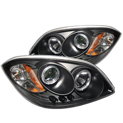 Spyder Auto - Spyder 5009326 Black/Clear LED Halo Projector Headlights for 05-10 Cobalt/G5