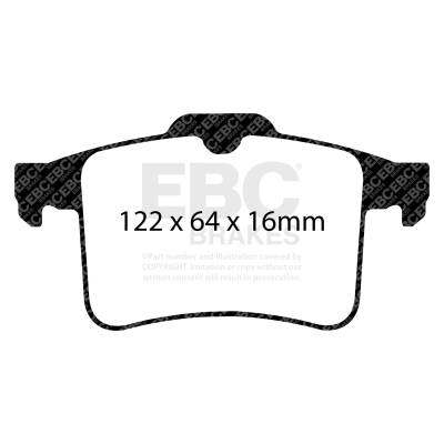 EBC Brakes - EBC Brakes DP32059C Redstuff Ceramic Low Dust Brake Pads