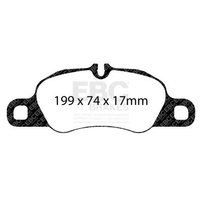 EBC Brakes - EBC Brakes DP32057C Redstuff Ceramic Low Dust Brake Pads