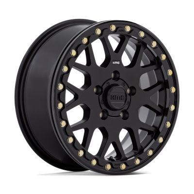 KMC Powersports - KMC Wheels KS235 GRENADE BEADLOCK 15x6 5x4.5 38mm Satin Black KS23556012738