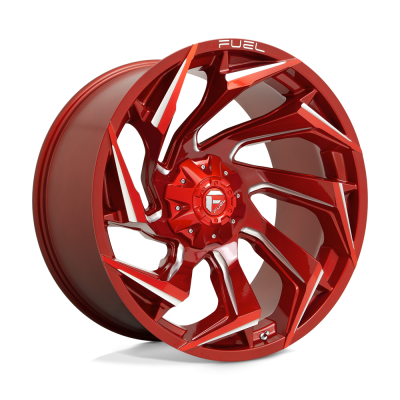 Fuel 1PC - Fuel Off Road D754 REACTION 24x12 5x5.0/5.5 -44mm Candy Red/Milled D75424205747