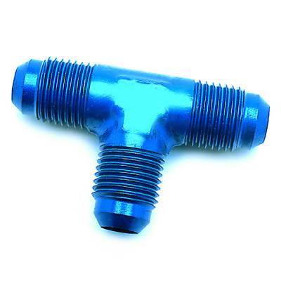 SpeedFx - SpeedFX 561024 Coupler Fitting 180-DEG Flare Tee -10AN Anodized Blue EACH