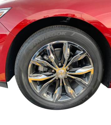 Coast To Coast - Coast To Coast IWCIMP440CC 17" 5 Split'spoke Chrome/Charcoal Wheel Skins 4Pc