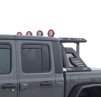 Black Horse Off Road - Black Horse AR2-01BA1-PLFR Armour-II Roll Bar 5.3" for Silverado/Sierra/Tundra