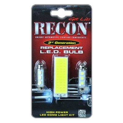 Recon - Recon 264163HP LED Dome Light Bulb Kit White 99-10 Ford Super Duty