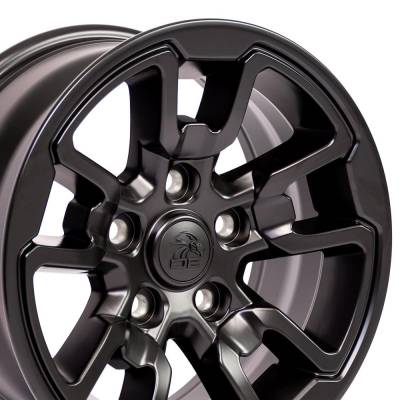 OE Wheels LLC - OE Wheels DG55 17x8 5x5.5 18mm Satin Black DG55-17080-5550-18B1