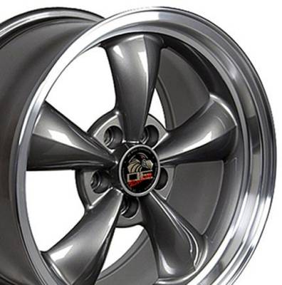 OE Wheels LLC - OE Wheels FR01 17x8 5x4.5 29.5mm Anthracite/Machined FR01-17080-5450-29AM