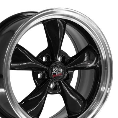 OE Wheels LLC - OE Wheels FR01 17x8 5x4.5 29.5mm Black/Machined FR01-17080-5450-29BM