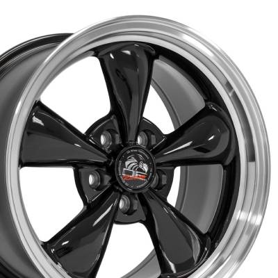OE Wheels LLC - OE Wheels FR01 17x9 5x4.5 24mm Black/Machined FR01-17090-5450-24BM