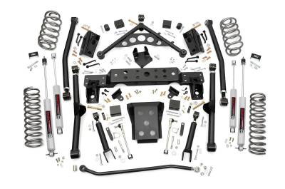 Rough Country Suspension Systems - Rough Country 90820 4" Suspension Lift Kit for 99-04 Jeep Grand Cherokee WJ 4WD