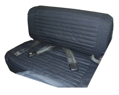 Bestop - Bestop Vinyl Rear Seat Cover Black Denim for Jeep CJ/YJ 29223-15