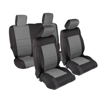 Smittybilt - Smittybilt 471422 Neoprene Seat Cover Set Gray for 07-12 Jeep Wrangler JK 2DR