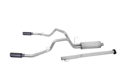 Gibson Performance Exhaust - Gibson Performance Split Rear Cat-Back Exhaust System Stainless 65648B