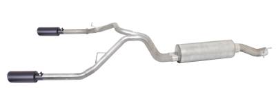 Gibson Performance Exhaust - Gibson Performance 66568B Split Rear Cat-Back Exhaust System Stainless