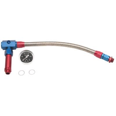 Russell - Russell 641260 Dual Inlet Kit Red/Blue -06AN for Demon Carbs w/Gauge