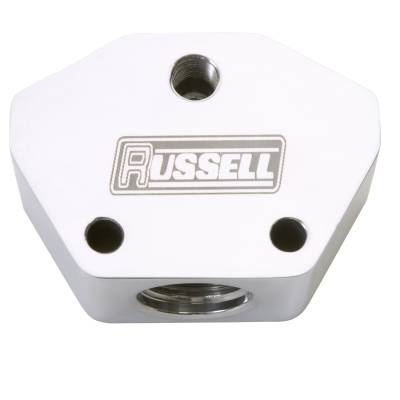 Russell - Russell 650401 Fuel Block Billet Y Block w/AN Port