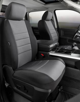 FIA - Fia NP97-9 GRAY Neo Neoprene Custom Fit Truck Seat Covers
