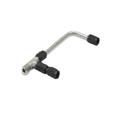 Nitrous Express - Nitrous Express 15726 Stainless Line Solenoid to Plate Connector Blue