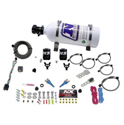 Nitrous Express - Nitrous Express 20616-05 Nx Nitrous Oxide System Kit Sport Compact Dual Nozzle