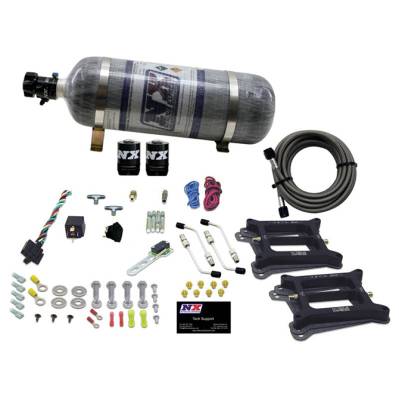Nitrous Express - Nitrous Express 30240-12 Nx Nitrous Oxide System Kit Dual 4150 GAS