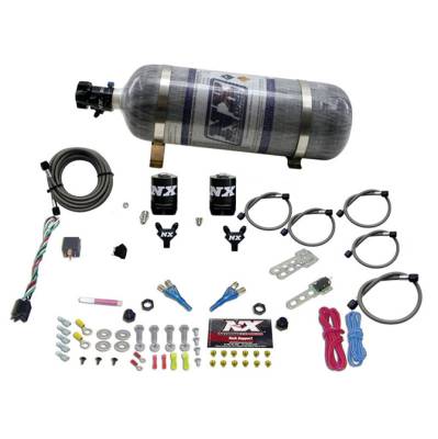Nitrous Express - Nitrous Express 20616-12 Nx Nitrous Oxide System Kit Sport Compact Dual Nozzle