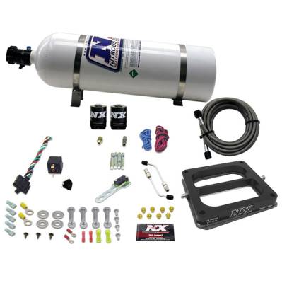 Nitrous Express - Nitrous Express 30075-15 Nx Nitrous Oxide System Kit Dominator ALCOHOL