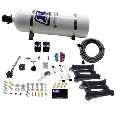 Nitrous Express - Nitrous Express 30240-15 Nx Nitrous Oxide System Kit Dual 4150 GAS